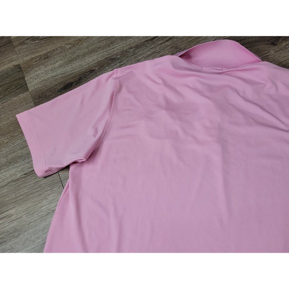 Peter Millar Summer Comfort Men's M Pink Polo Shirt Embroidered* Performance SS - Picture 8 of 10